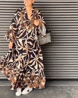 Robe de vacances ample imprimée