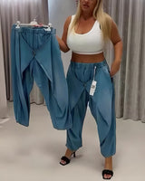 Pantalon Au Design Tendance En Forme De Lanterne