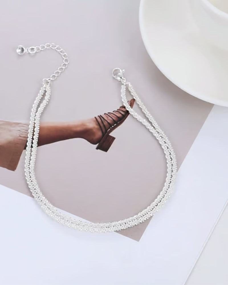 🏖️ Bracelets De Cheville Femme Kc Or & Argent Sterling