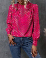 Blouse au style et imprimés vintage