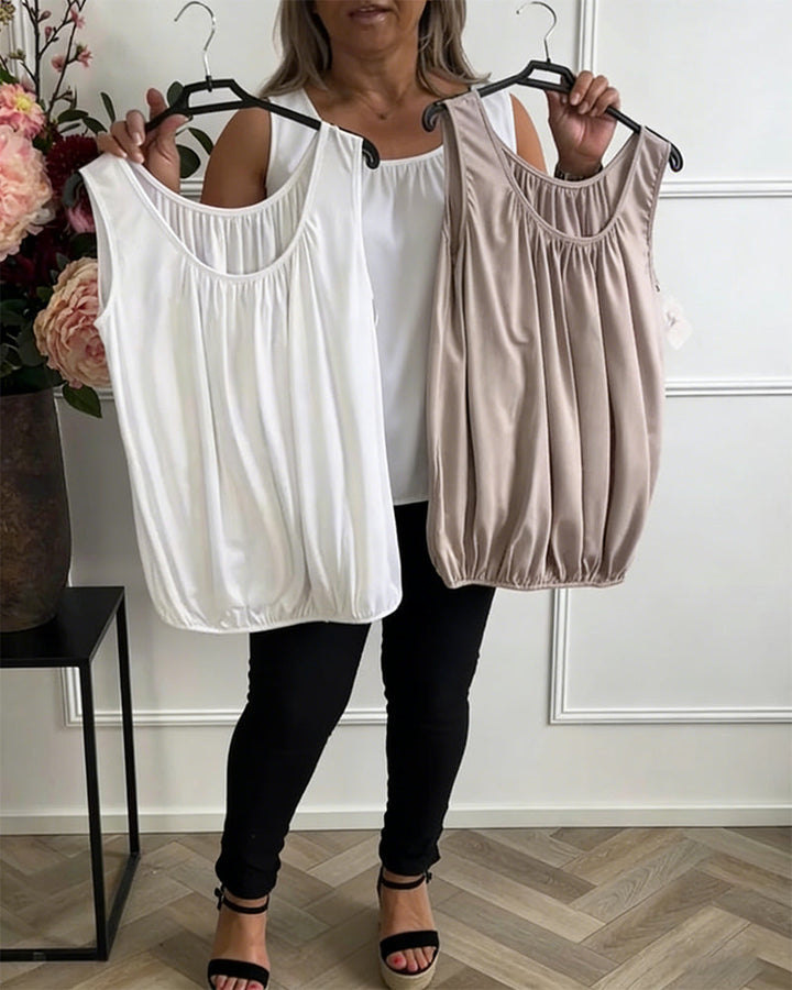 Débardeur Soutien-Gorge Intégré Encolure En U Casual