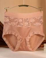 Culotte Taille Haute En Dentelle Pour Femmes