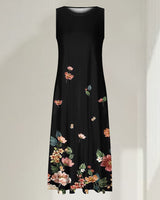 Robe sans manches imprimée