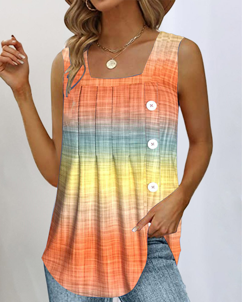 T-shirt Sans Manches Dégradé