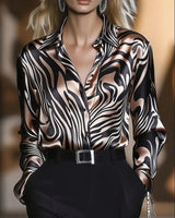 Chemise Imprimée Élégante Et Tendance
