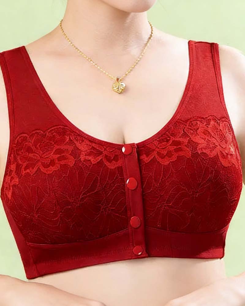 Sous-Vêtements Confortable Agrafe Devant Dentelle