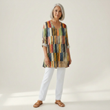 Avery - Blouse longue imprimée