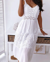Robe bohème en dentelle