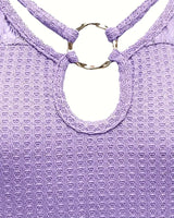 T-Shirt Dentelle Panneau Tricoté