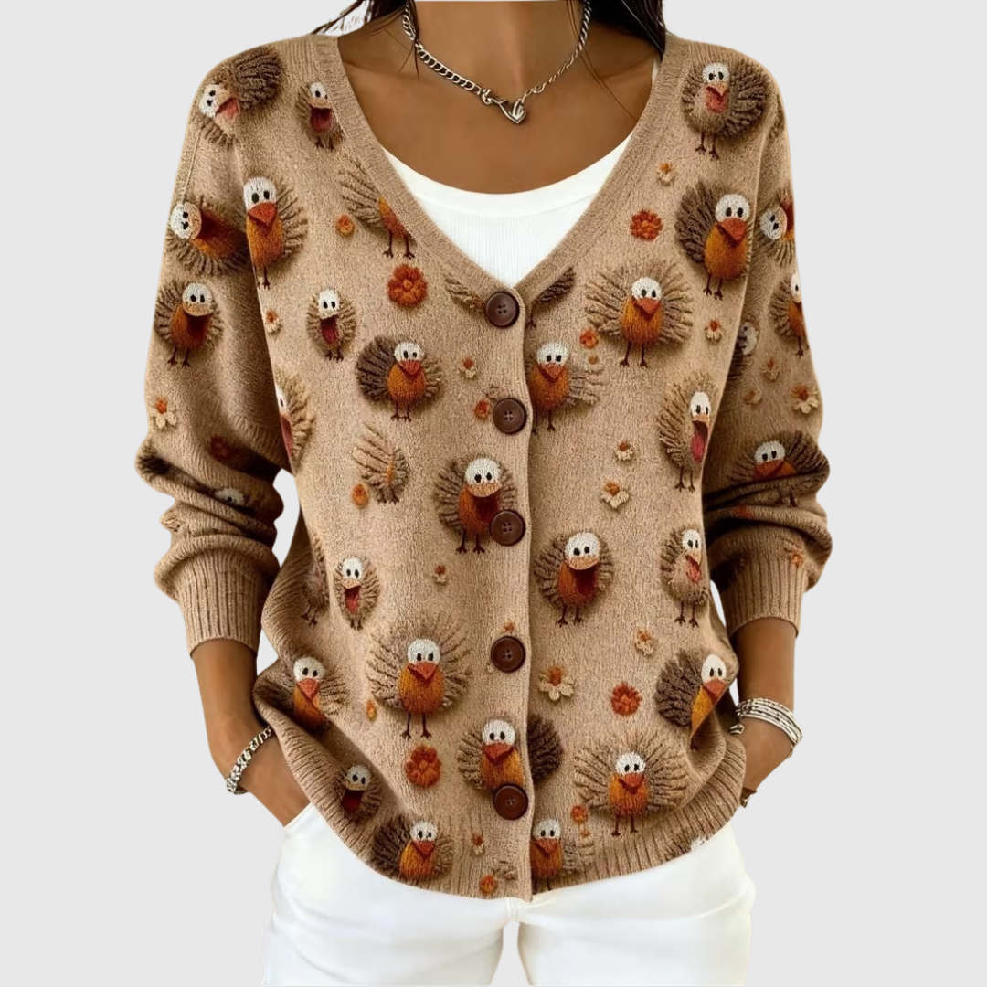 Greta | Cardigan en tricot confortable avec boutons
