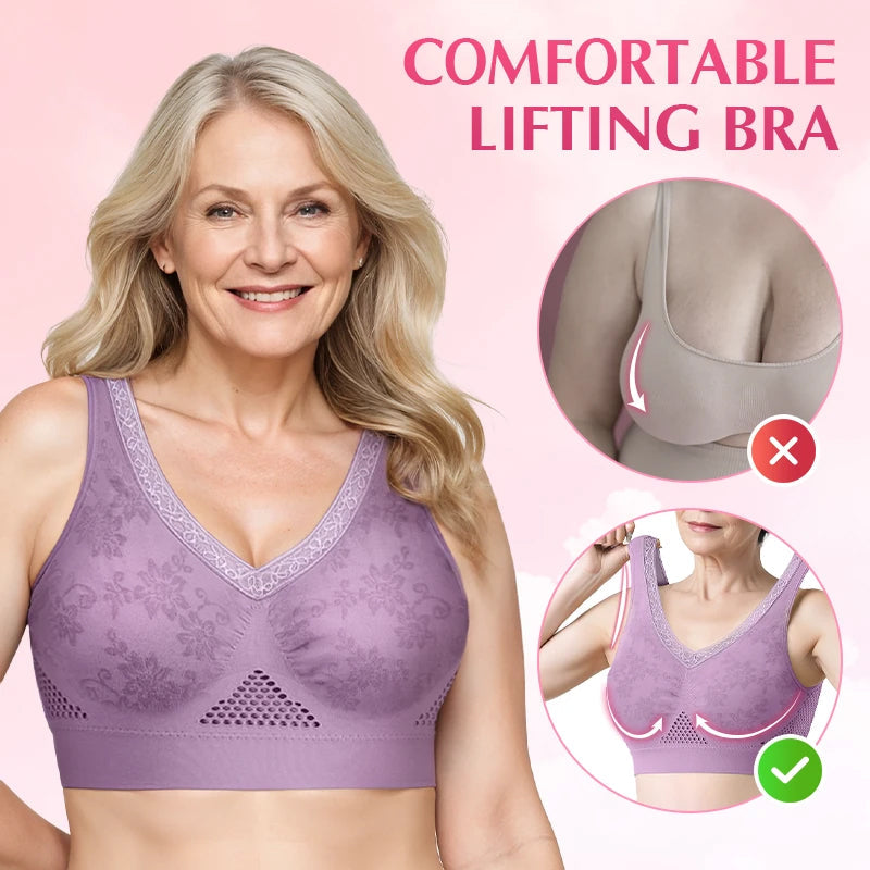 Soutien-Gorge Gainant En Coton Pur Confortable Et Sans Boutons