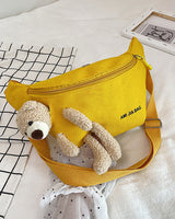 Sac à bandoulière en forme d'ours en peluche