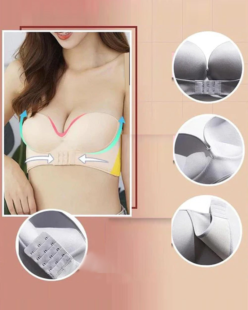 Soutien-gorge sans bretelles avec boucle sur le devant