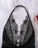 Lingerie Une-Pièce Transparente Dos Nu Avec Découpes