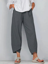 Cinzia | Pantalon large en lin pour femme
