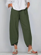 Cinzia | Pantalon large en lin pour femme