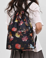 Sac à bandoulière avec cordon de serrage de style ethnique
