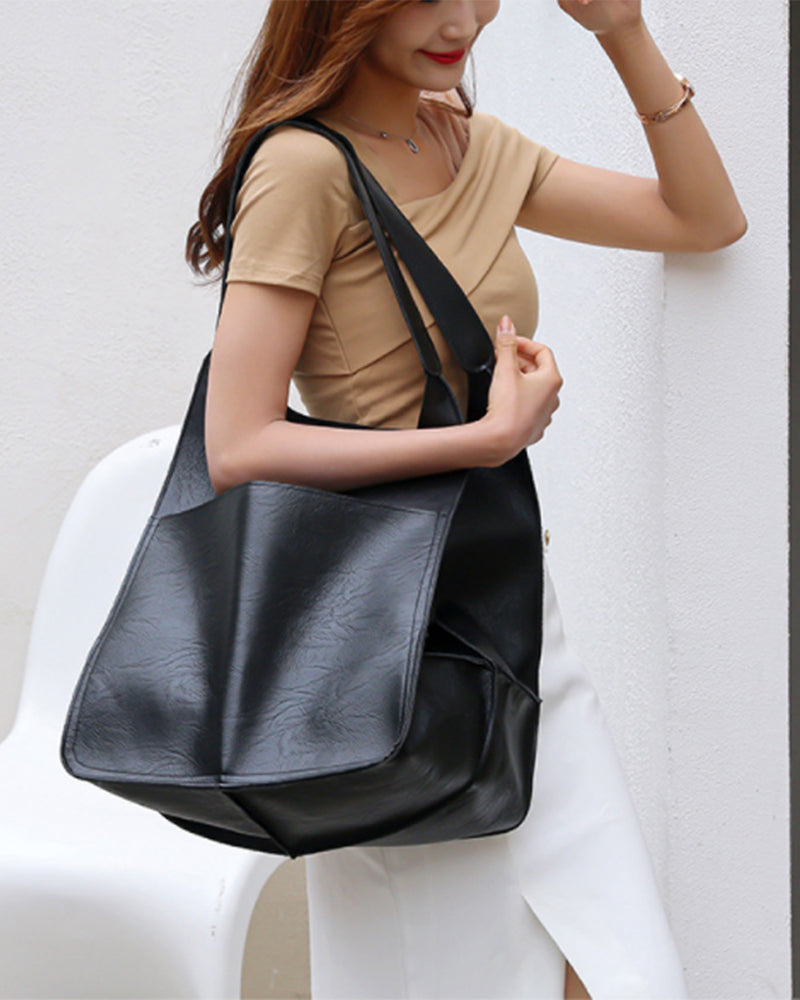 Sacs à main en cuir grande capacité pour femme
