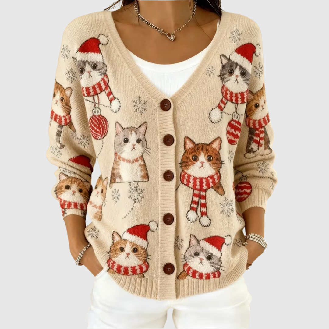 Cardigan en tricot boutonné Charlotte