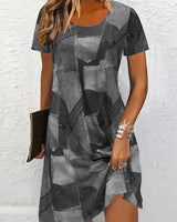Robe Tendance Imprimée Décontractée