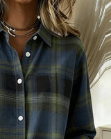 Chemise Avec Motif En Carreaux Et Col Revers