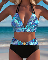 Bikini Sexy Dos Nu Soutien-Gorge Imprimé