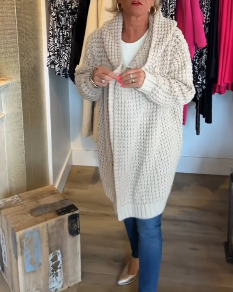 Cardigan de couleur unie