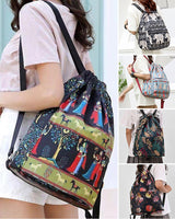 Sac à bandoulière avec cordon de serrage de style ethnique