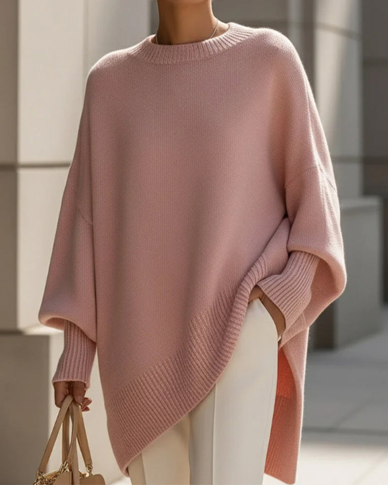 Pull Col Rond Loose Mi-Long