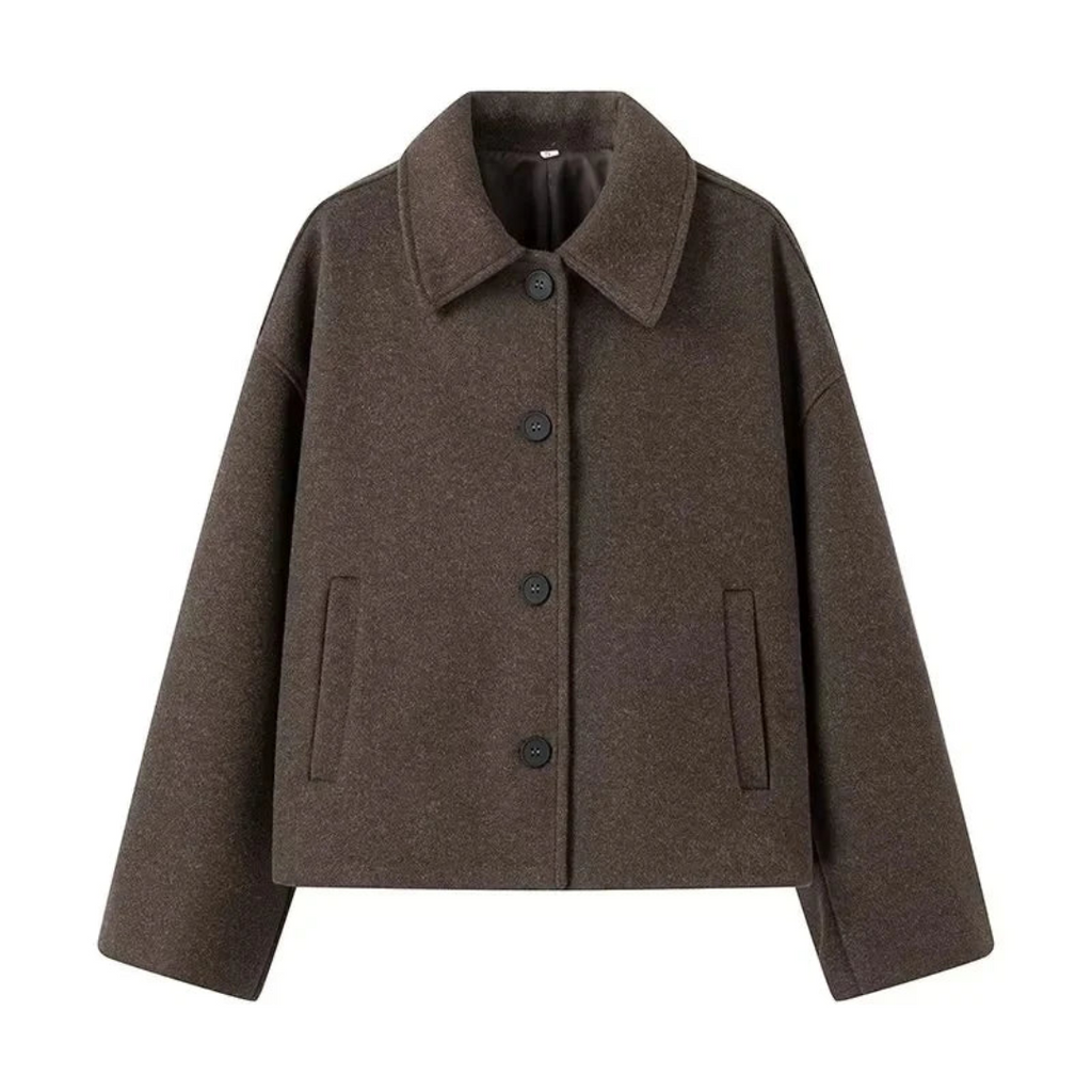 Catrin | Manteau boutonné oversize et chaud pour femme