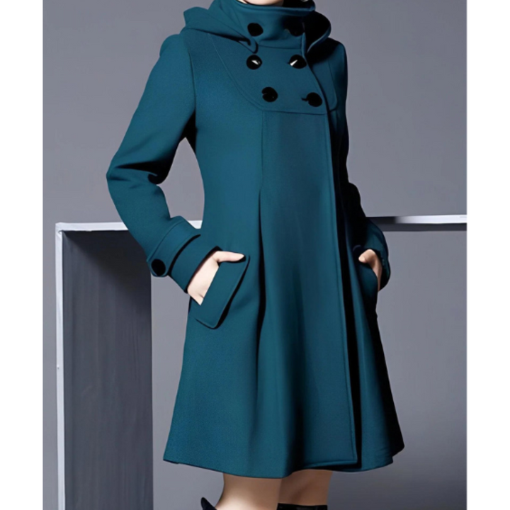 Hannelore | Manteau à capuche au design hivernal élégant pour femme