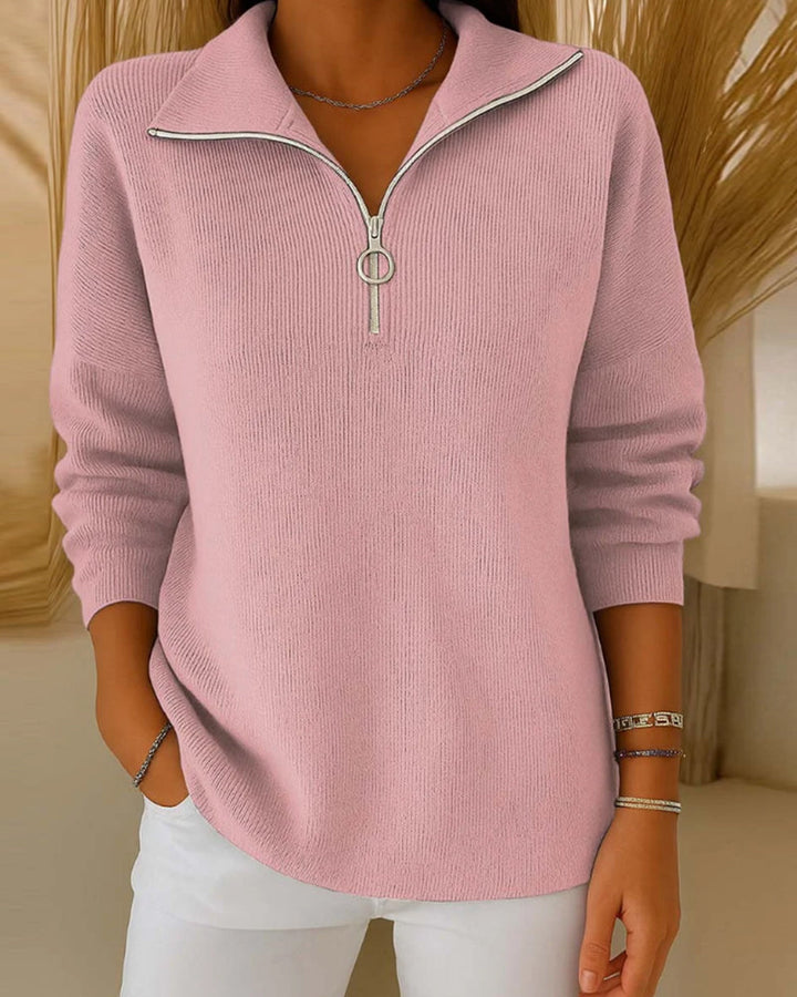 Pull Tendance À Demi-Zip