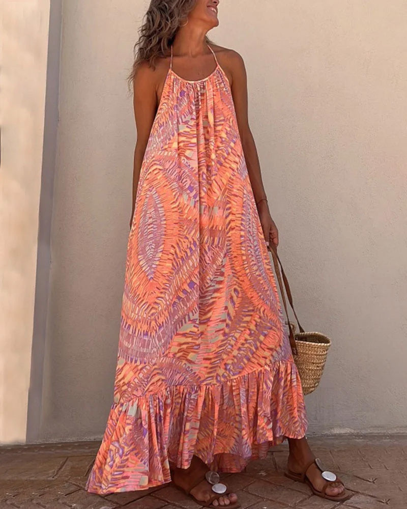 Robe nuisette avec imprimé