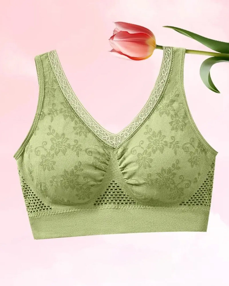 Soutien-Gorge Gainant En Coton Pur Confortable Et Sans Boutons
