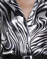 Chemise Imprimée Élégante Et Tendance