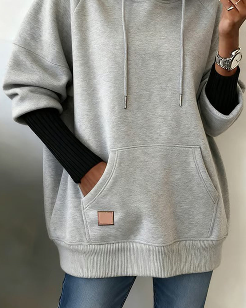 Sweat À Capuche Ample Et Décontracté