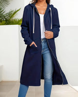 Manteau À Capuche Zippé Sweat-Shirt