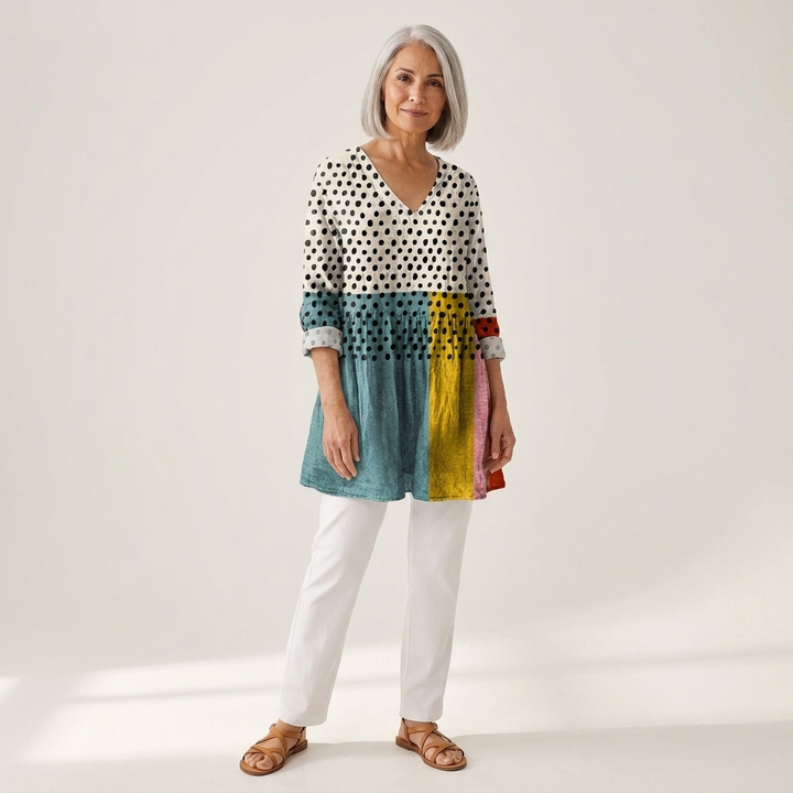 Nola - Blouse longue imprimée