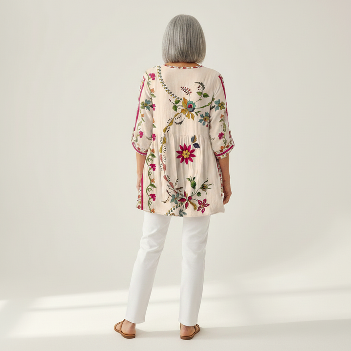 Aria - Blouse longue imprimée
