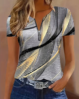 T-Shirt Fermeture Éclair Impression Numérique