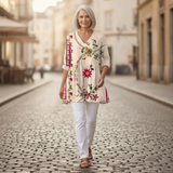 Aria - Blouse longue imprimée