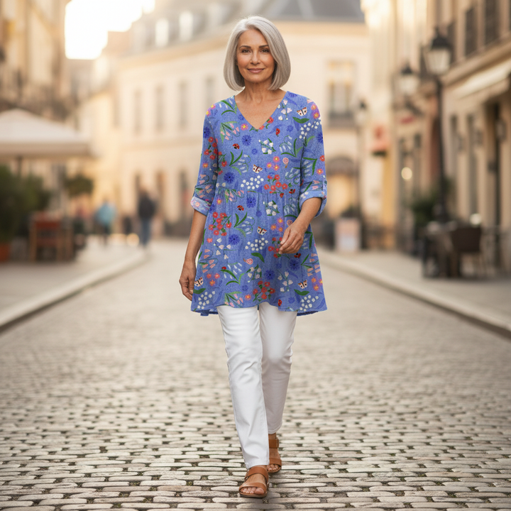Amelie - Blouse longue imprimée