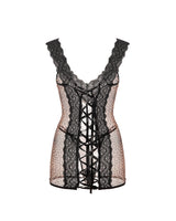 Chemise de Nuit Sexy Bretelles Dentelle