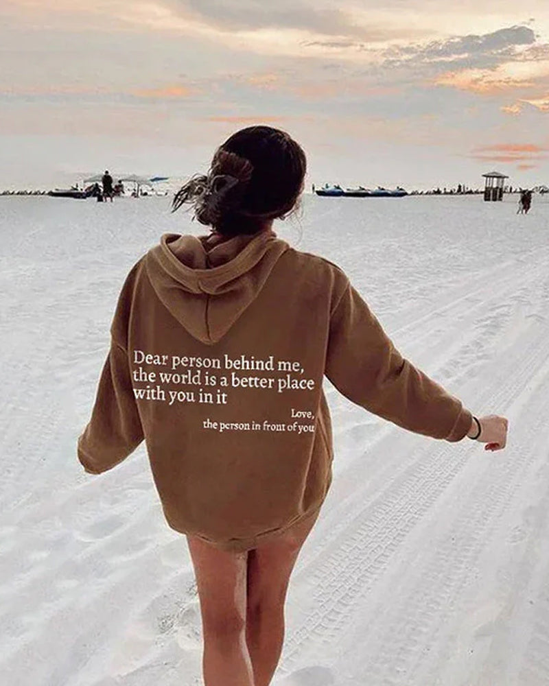 Sweat-shirt « Chère personne derrière moi »