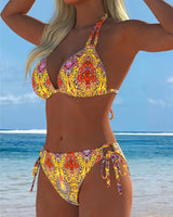 Bikini Coloré Licou Impression