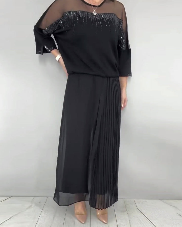 Blouse Maillage Éclaté Loose