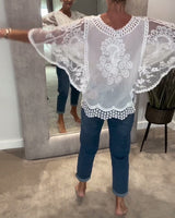 Blouse En V Élégant
