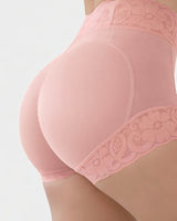Culotte courte en dentelle avec effet gainant pour le ventre