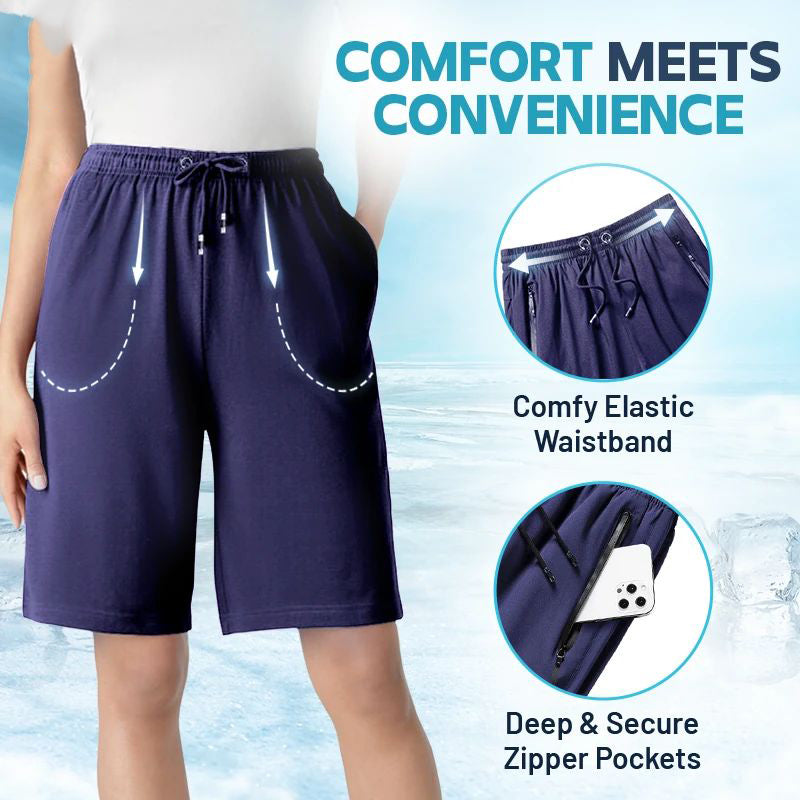 Short Unisexe en Soie de Glace Extensible à Séchage Rapide