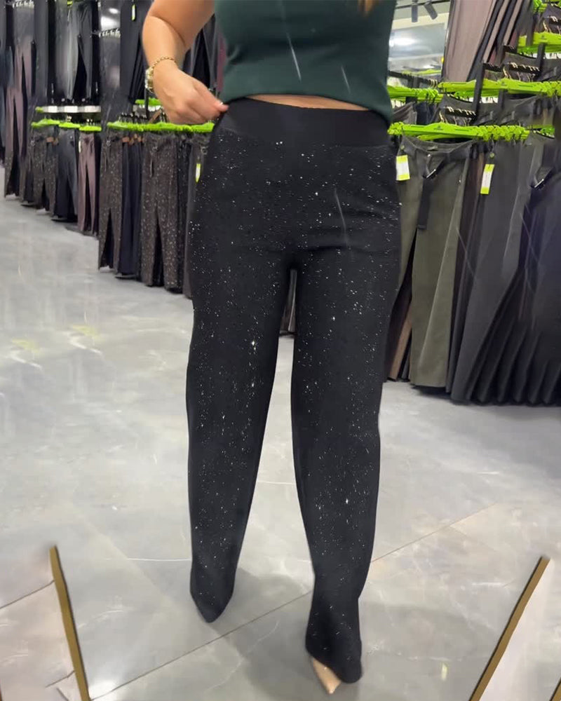 Pantalon Large Tendance Et Décontracté